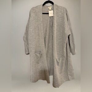 DONNI Striped Knit Cardigan Top